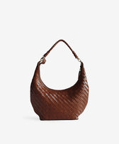 Gewebte Ledertasche Maja Bembien in Sienna