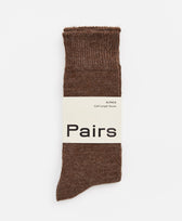 Socken Alpaka Pairs in Braun