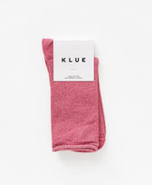 Glitzer Socken Lyocell Klue in Beerenrot
