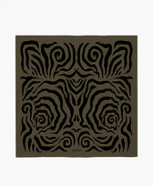 Seidenfoulard Linea Scarf Gross Bembien in Olive