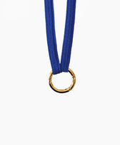 Schlüsselband Royal Blue Yoomee in Vergoldeter Karabiner