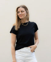 T-Shirt BALI Tencel Pura in Schwarz