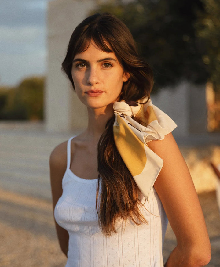 Seiden-Foulard "Italia Scarf" - Pear