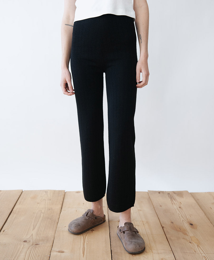 Strickhose Clio Pants - Schwarz