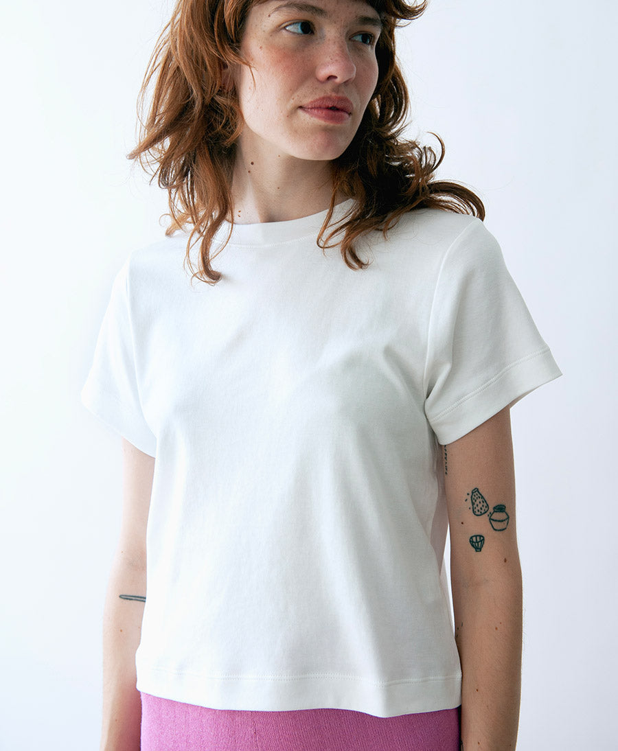 Weisses Ela Crop Top