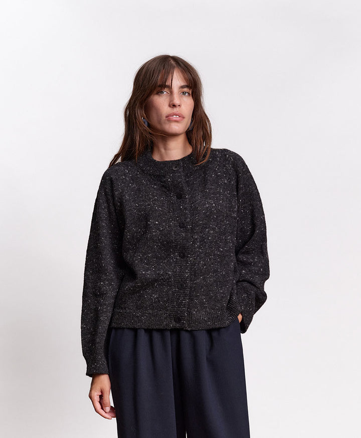 Strickjacke Cardigan ANDES - Anthrazit