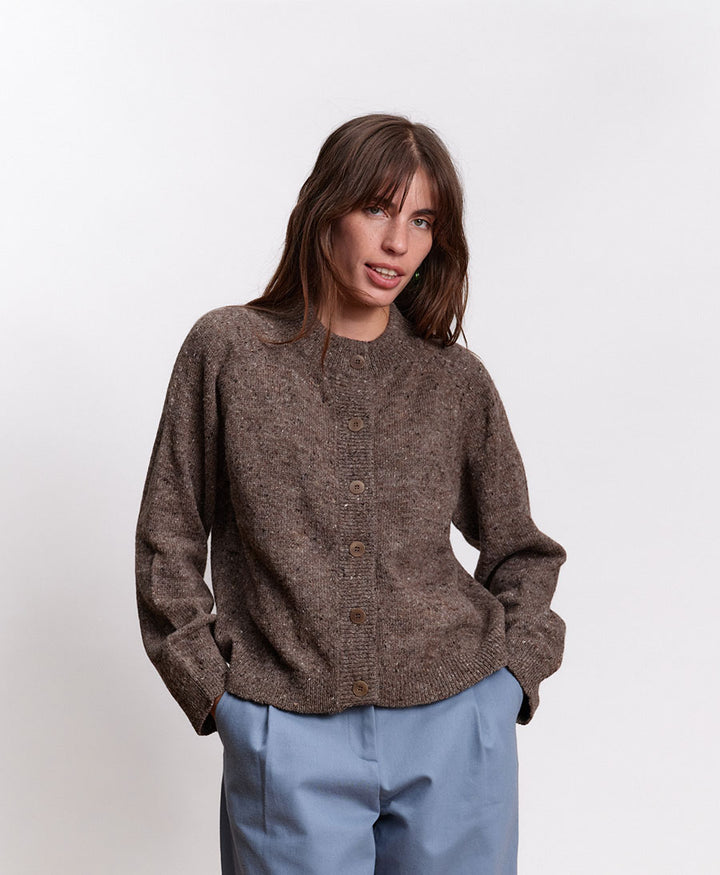 Strickjacke Cardigan ANDES - Taupe