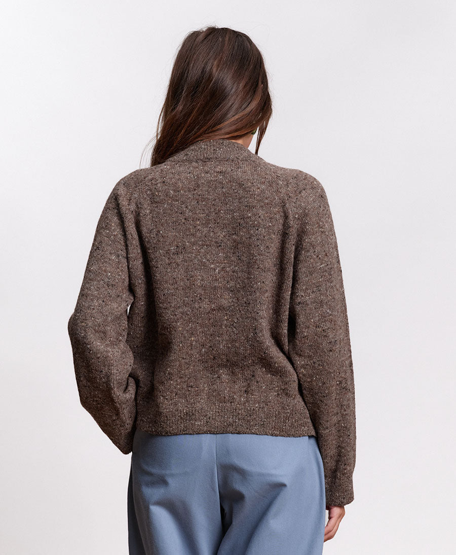 Strickjacke Cardigan ANDES - Taupe
