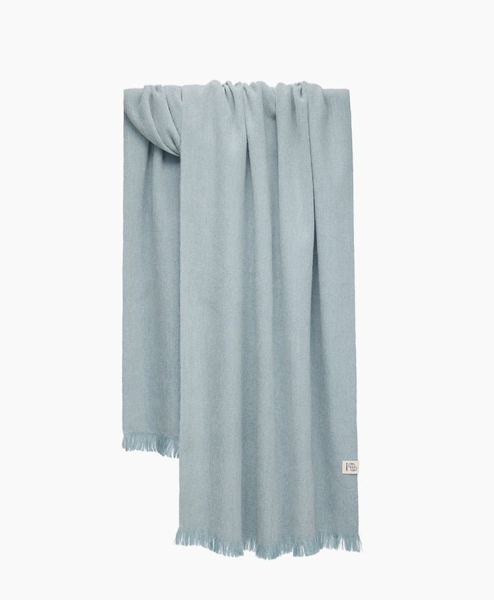 Halstuch Alpaka Schal - Solid Ash Blue