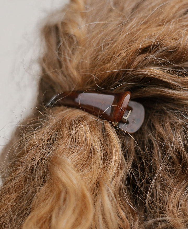 Haarclip AVA - Mahagoni Tortoise