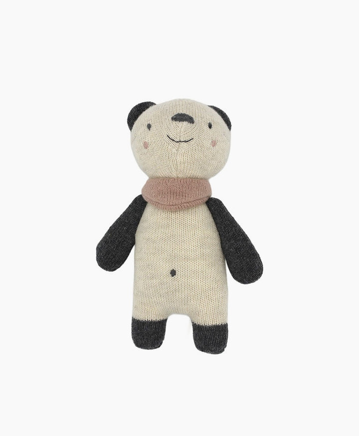 Babyrassel Panda - Creme, Anthrazit, Rosa
