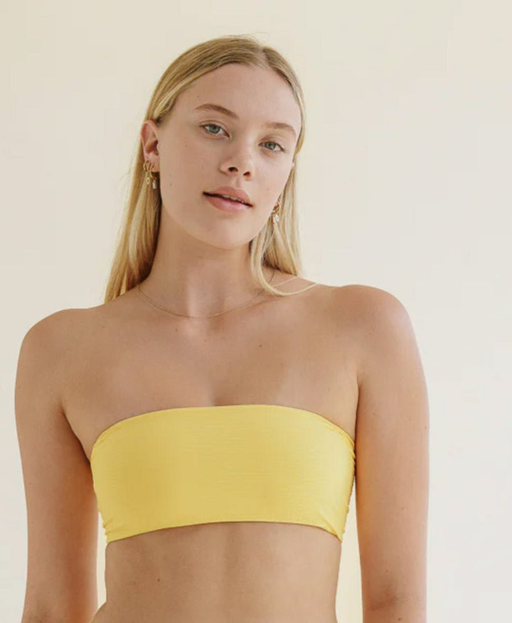 Bandeau Bikini - Oberteil YUNA Top - Gelb - PURA Clothing - clomes