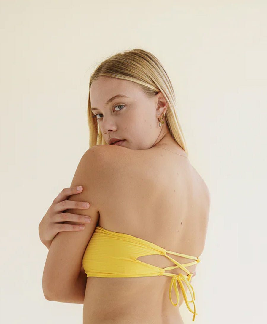 Bandeau Bikini - Oberteil YUNA Top - Gelb - PURA Clothing - clomes
