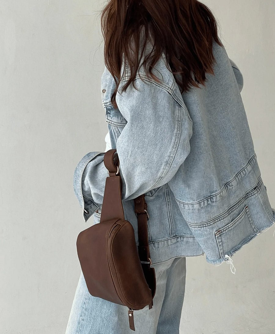 Bauchtasche aus Leder - The Remy Saddle - MANDRN - clomes