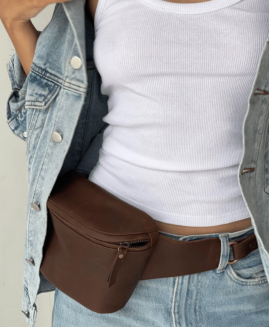 Bauchtasche aus Leder - The Remy Saddle - MANDRN - clomes