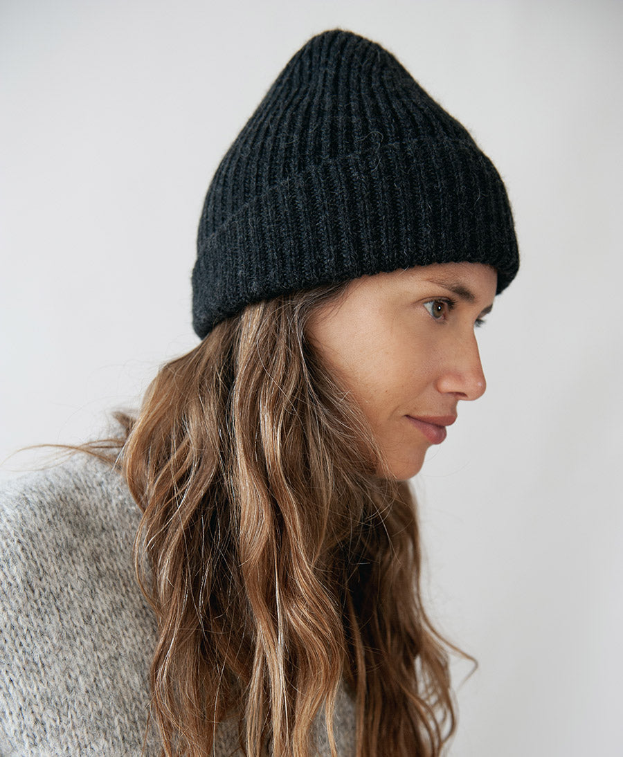 Strickmütze KARLA Beanie - Anthrazit