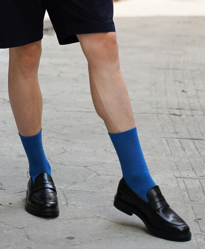 Tennis Sportsocken Bio-Baumwolle - Blau