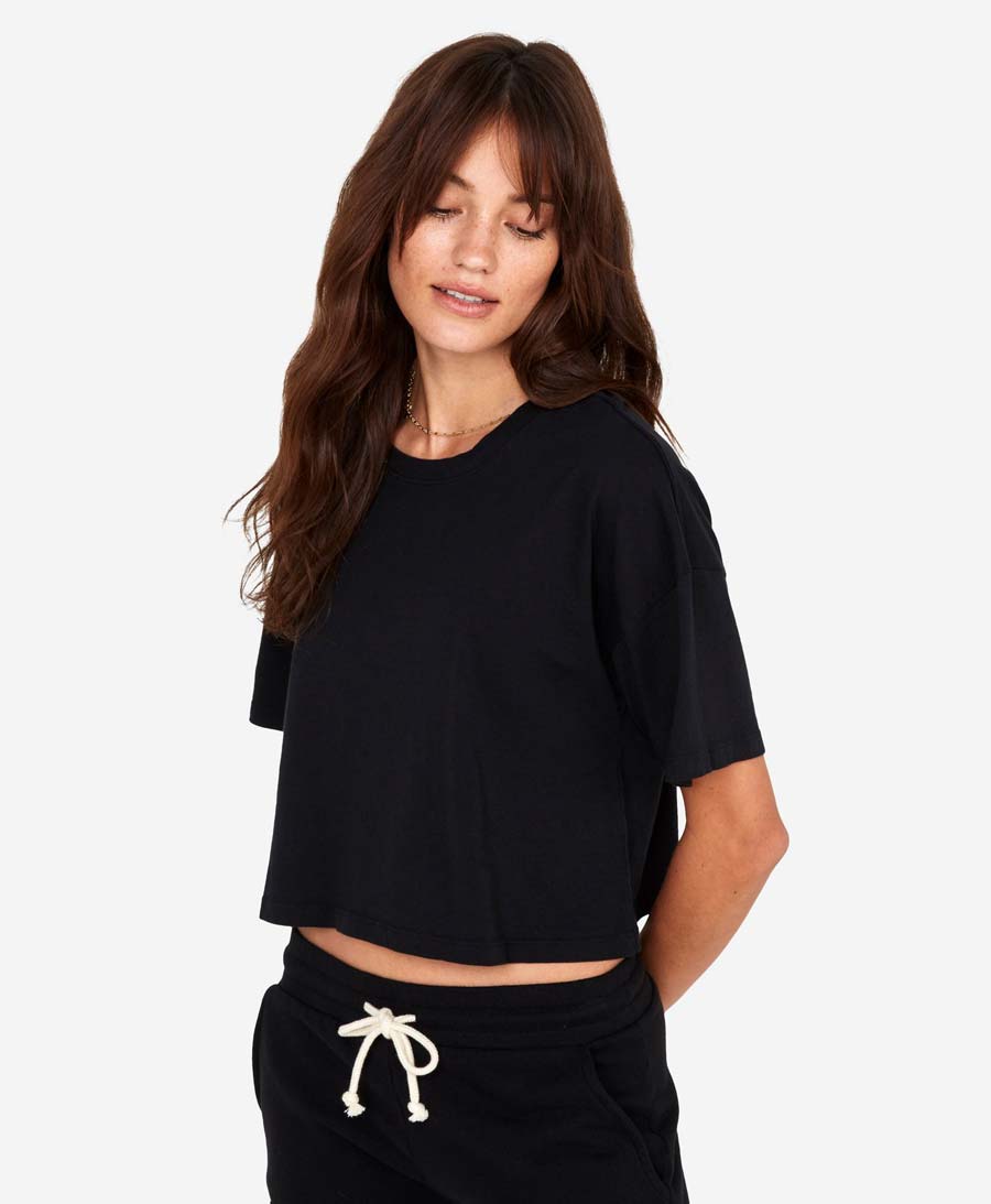 Boxy Cropped Crew - Secondhand - MATE the Label - clomes