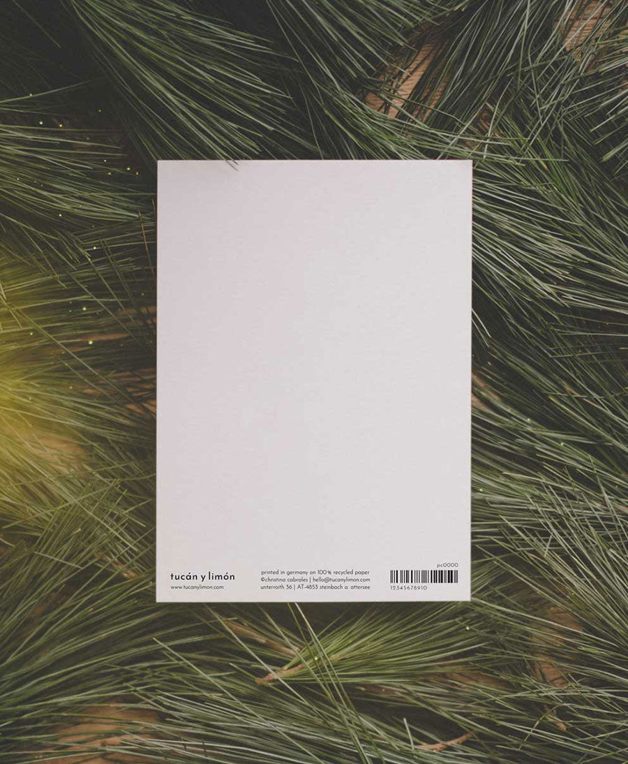 Postkarte "Schafe - Weihnachten" Weihnachtskarte