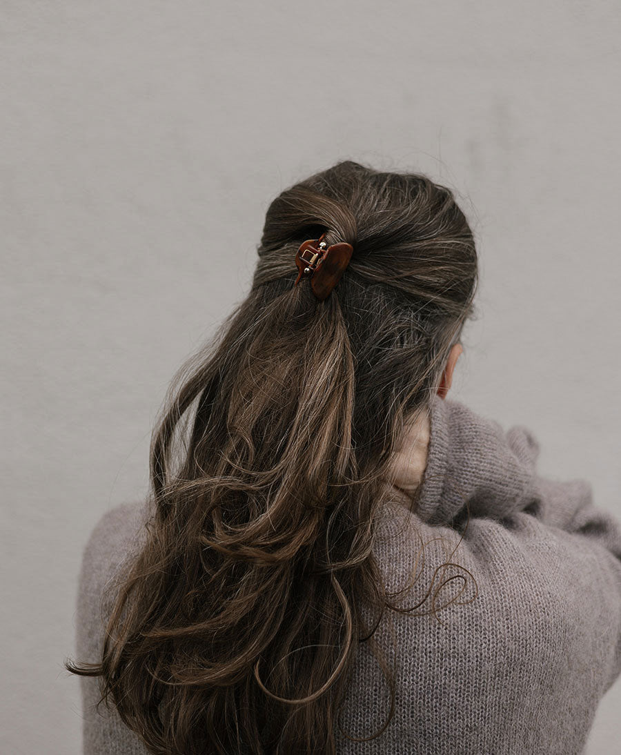 Haarklammer LIV Petite - Mahagoni Tortoise