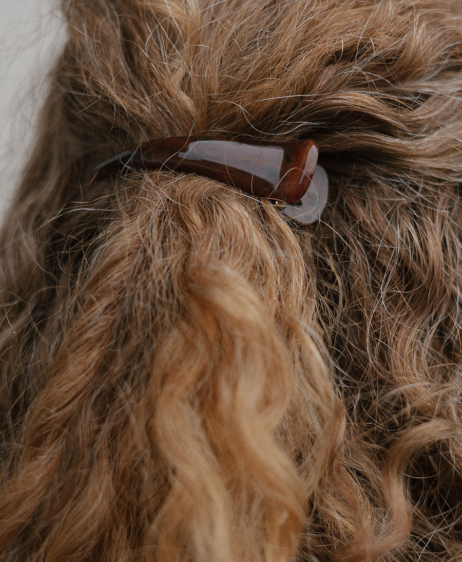 Haarclip AVA - Mahagoni Tortoise