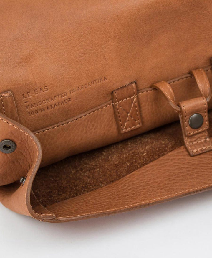 Brauner Lederrucksack - Secondhand - Le Bas - clomes