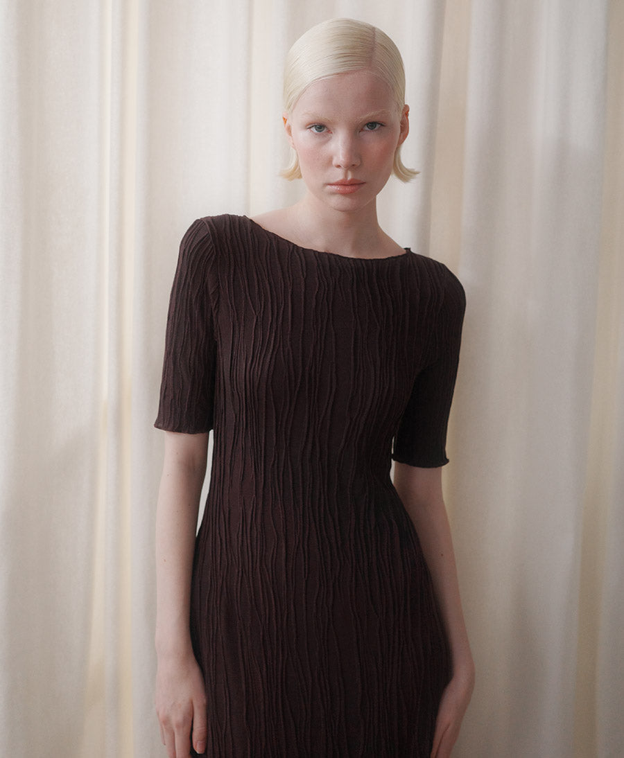 Kleid SERAPHINE - Dunkelbraun
