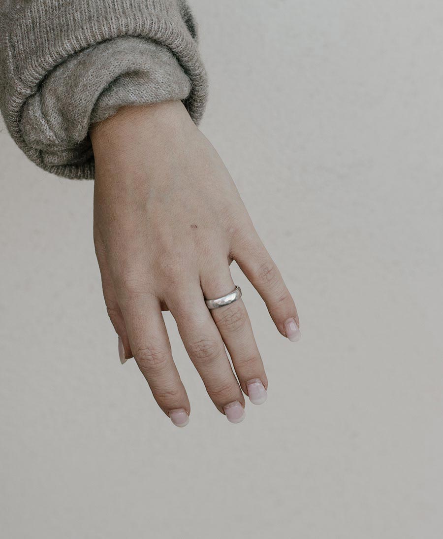 Breiter Fingerring LOU - Sterling Silber - Clomes - clomes