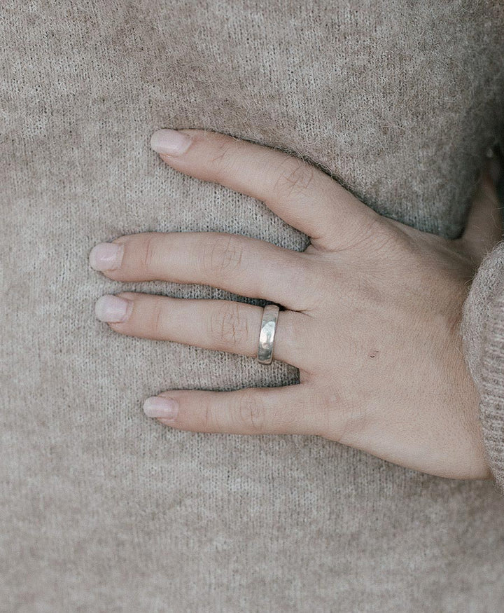 Breiter Fingerring LOU - Sterling Silber - Clomes - clomes