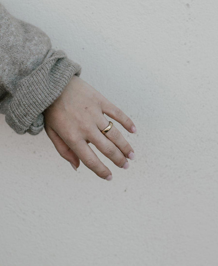 Breiter Fingerring LOU - Vermeil - Clomes - clomes