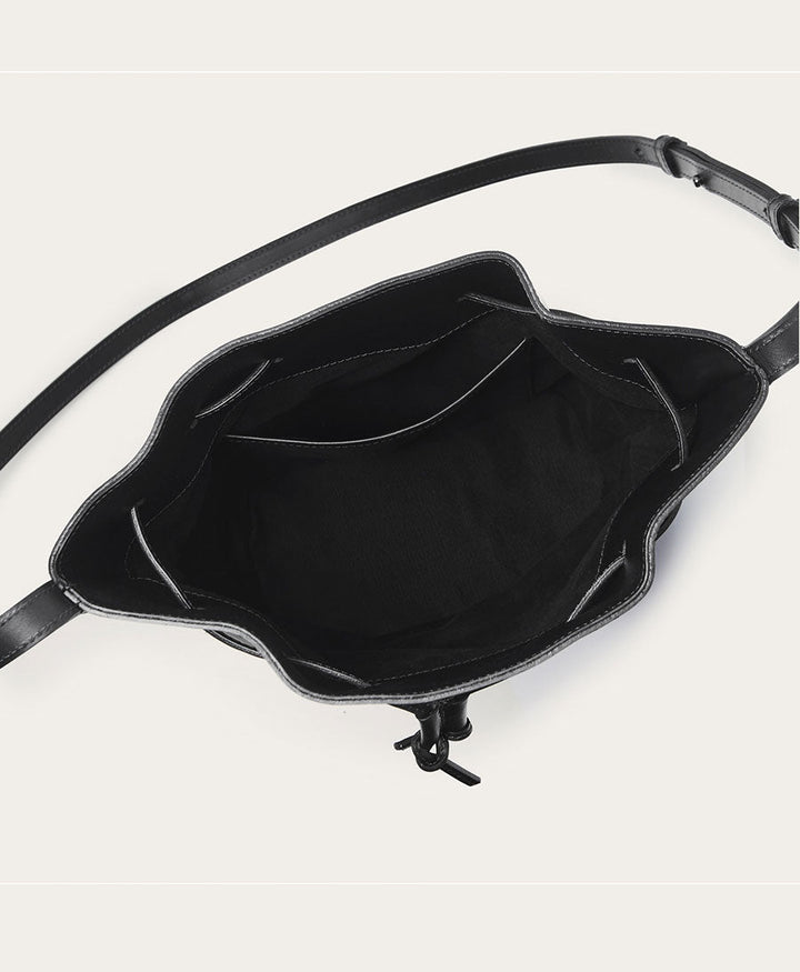 Bucket Bag aus Leder "Dli" - Schwarz - Balagan - clomes