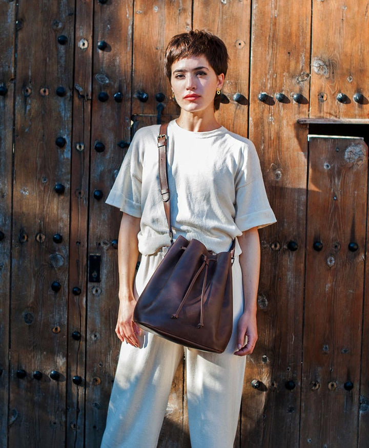 Bucket Bag - Dunkelbraun - PARK - clomes