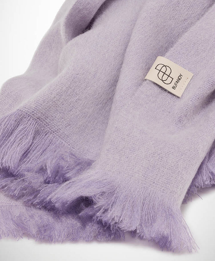 Halstuch Alpaka Schal - Solid Lavender Frost