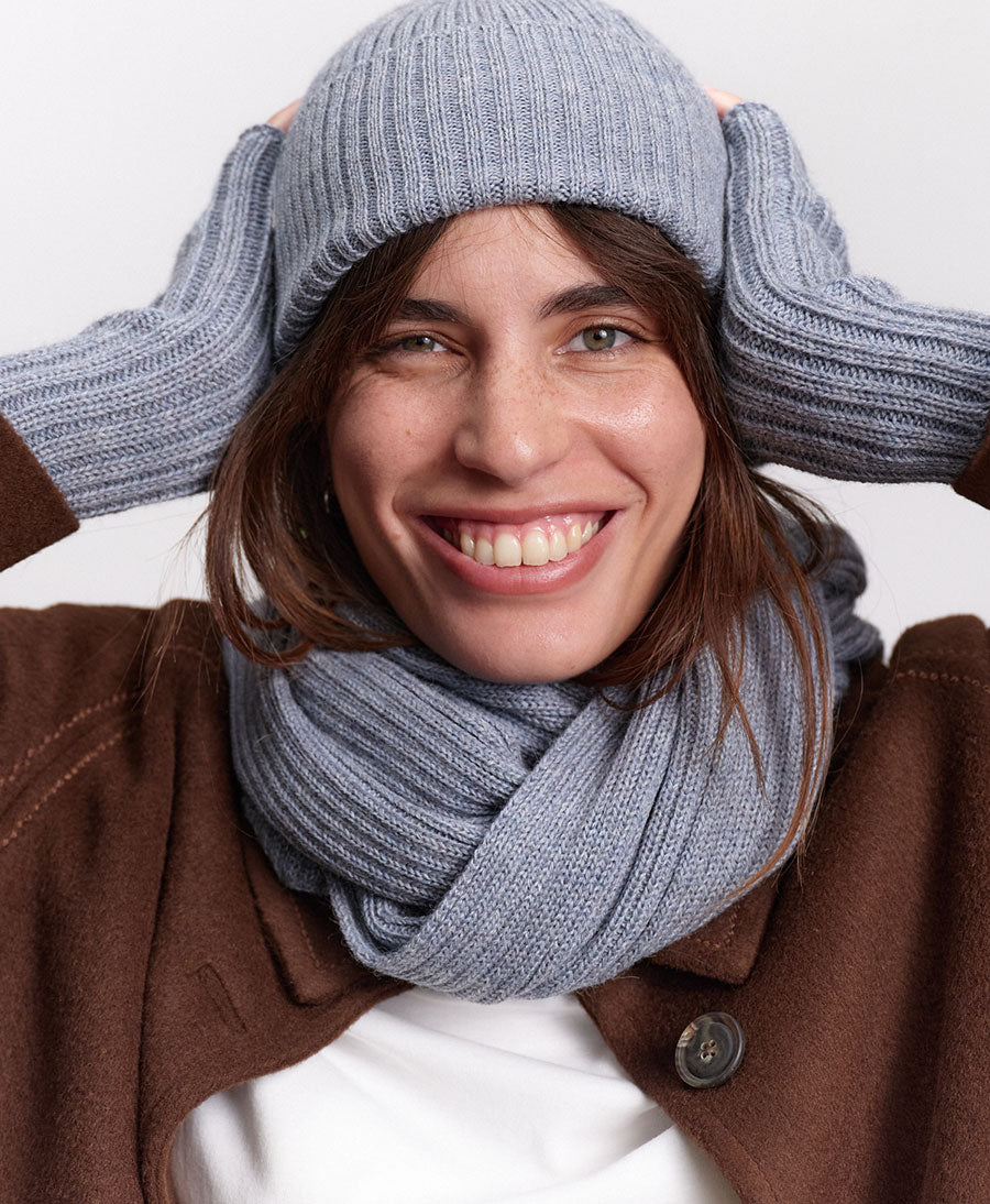 Strickmütze CHARLIE Beanie - Cloudy Blue