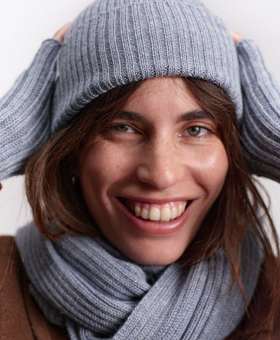 Strickmütze CHARLIE Beanie - Cloudy Blue