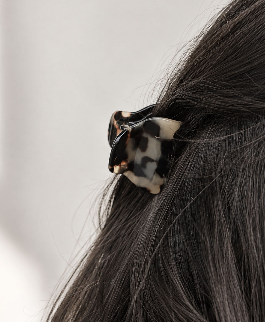 Haarklammer CHIARA (S) aus Acetat - Helles Tortoise