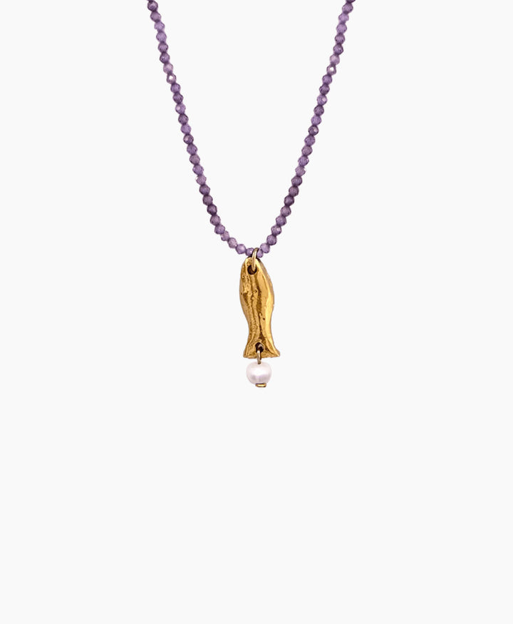 Halskette Choker Espeto - Lila