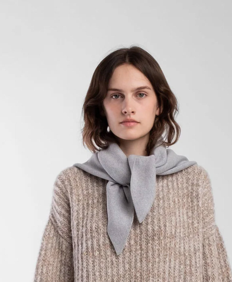 Strick-Bandana - Grau (Heather Grey)