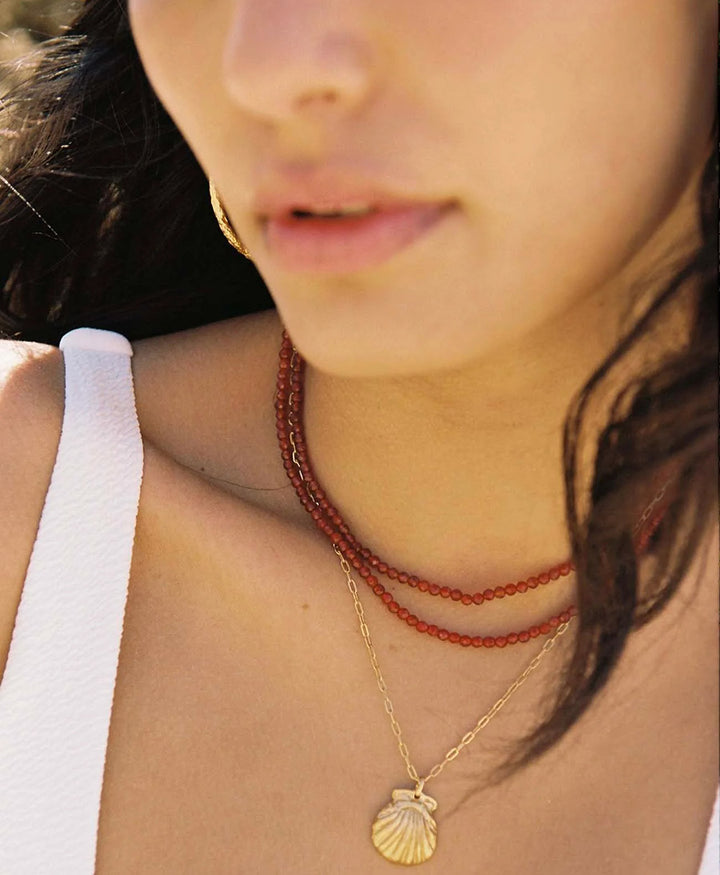 Halskette Choker - Garnet