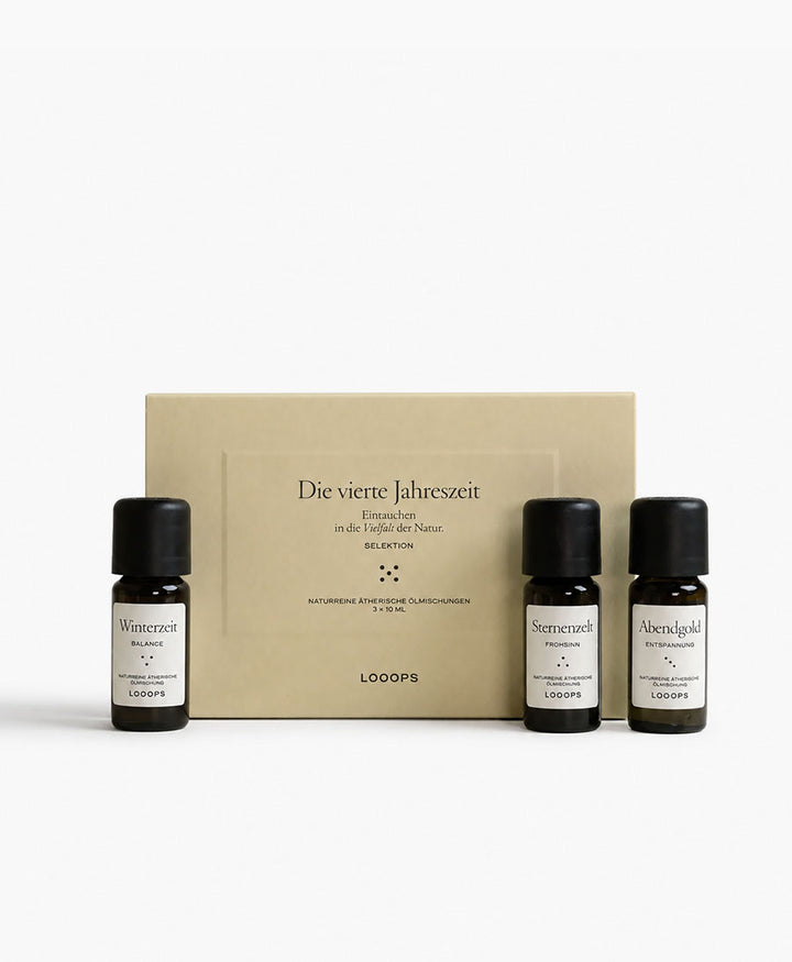 Geschenkbox "Vierte Jahreszeit" mit 3 ätherische Ölmischungen