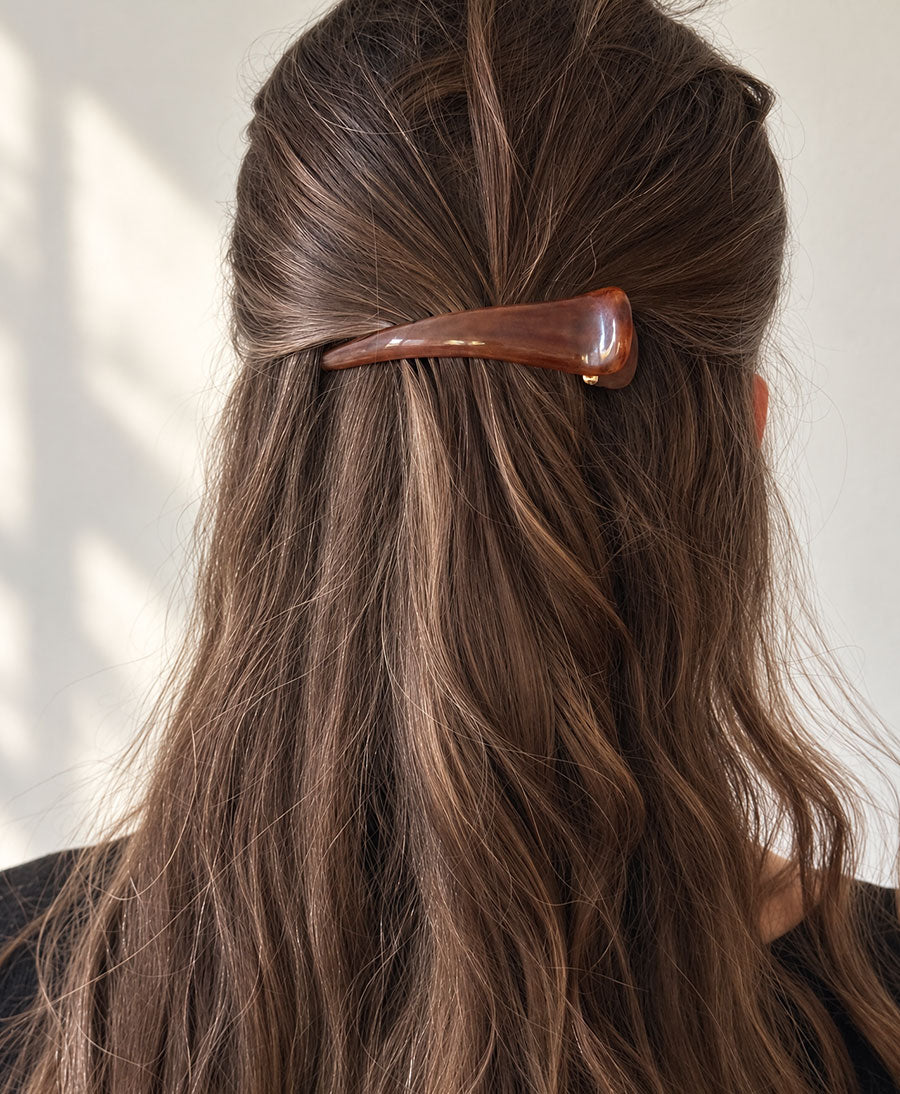 Haarclip AVA - Mahagoni Tortoise