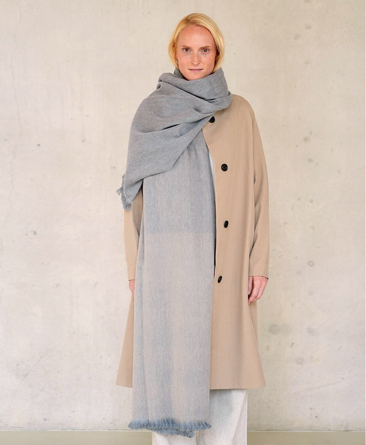 Halstuch Alpaka Schal - Ombre Warm Grey