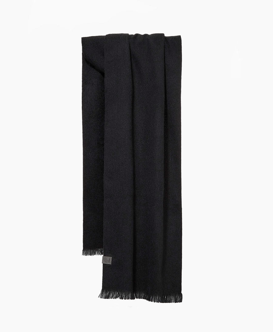 Halstuch Alpaka Schal Slim - Solid Black