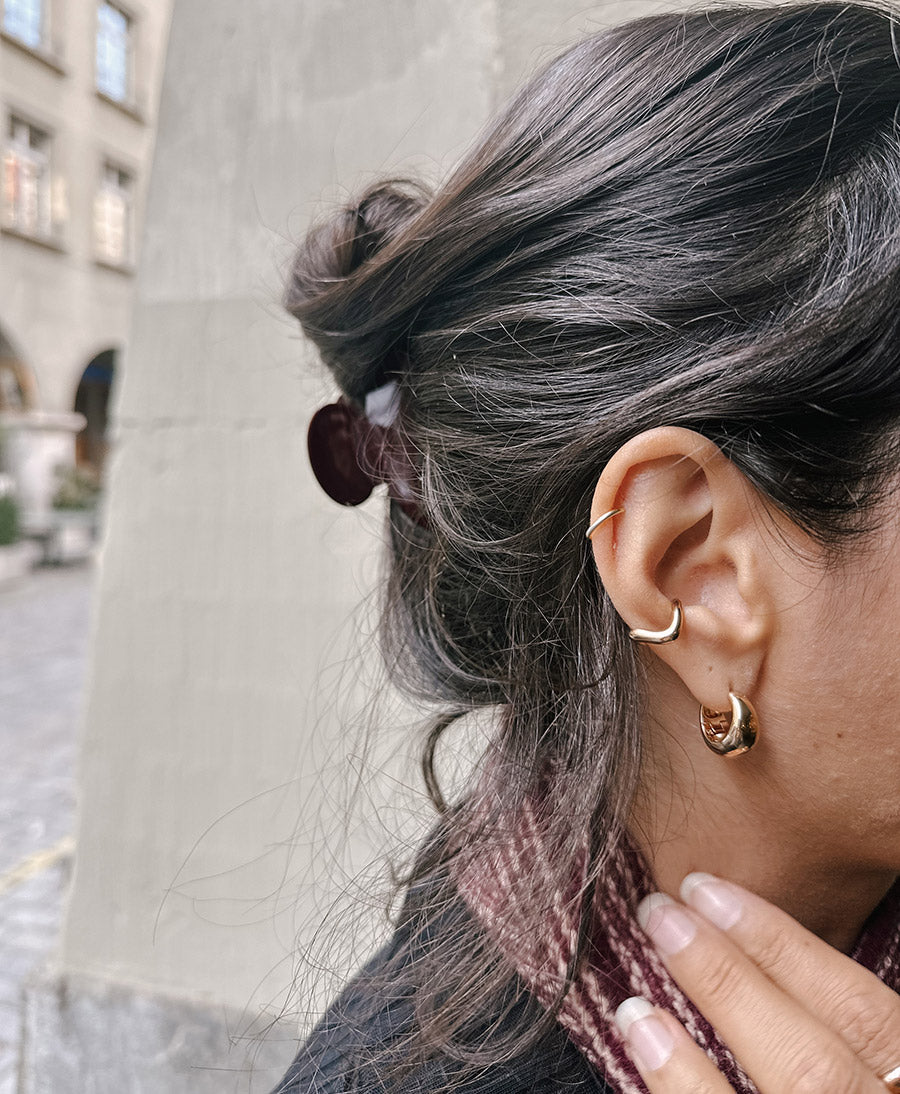 Haarklammer CARMEN (M) aus Acetat - Bordeaux