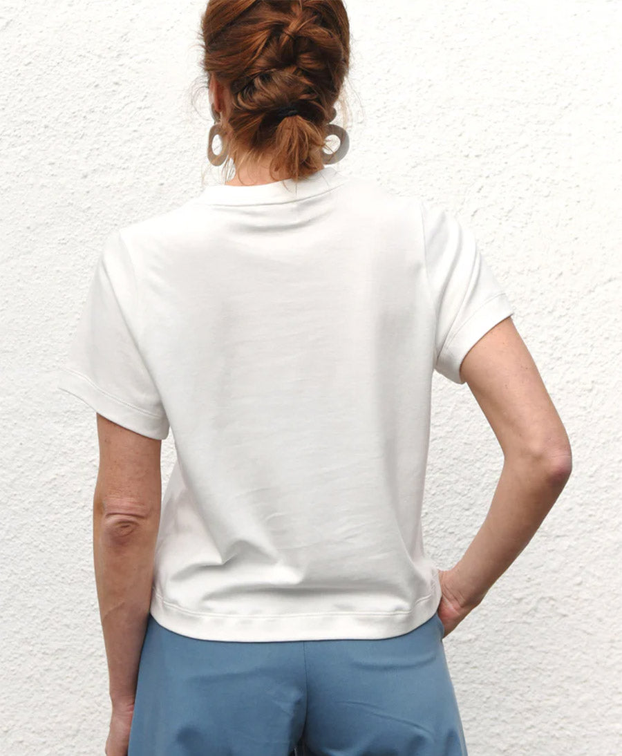 Weisses Ela Crop Top