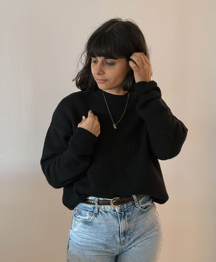 Ledergürtel LOUISA mit goldiger Schnalle - Croco Dunkelbraun