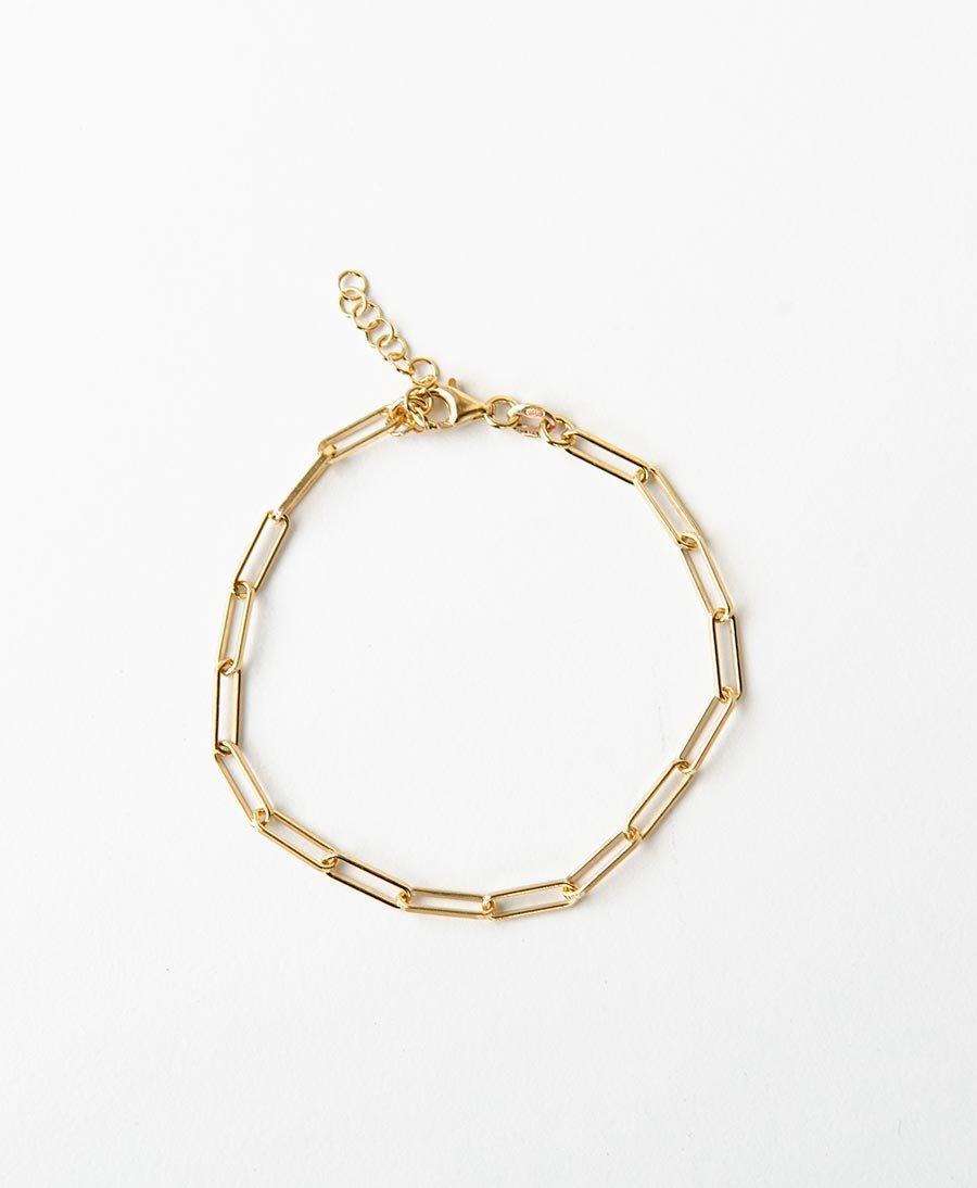 ESSENTIALS Chain Bracelet mit Gelbgold vergoldet - V Design Lab - clomes