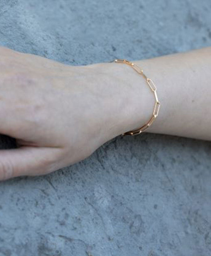 ESSENTIALS Chain Bracelet mit Gelbgold vergoldet - V Design Lab - clomes