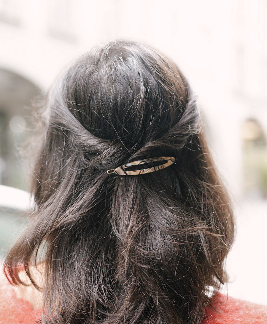 Haarclip FELICITA aus Acetat - Onyx