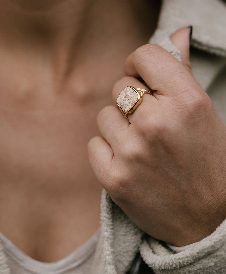 Fingerring - Delphine Deux Beige - MIMI ET TOI - clomes